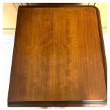 Vintage Wood Nightstand with Drawer and Ornate Carved Legs