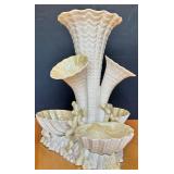 Belleek Porcelain Shell and Coral Vase Centerpiece