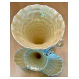 Belleek Porcelain Shell and Coral Vase Centerpiece