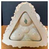 Belleek Porcelain Shell and Coral Vase Centerpiece