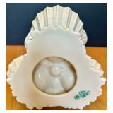 Belleek Porcelain Shell and Coral Epergne Vase