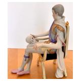 CYBIS Porcelain Figurine of Hamlet with Skull and Chair