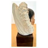 Cybis Porcelain Bust of Inuit Child with Fur Hood