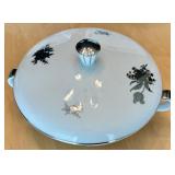 Seyei Fine China Dinnerware Set with Silver Floral Design