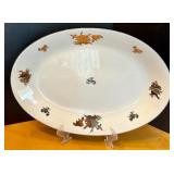 Seyei Fine China Dinnerware Set with Silver Floral Design