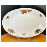 Seyei Fine China Dinnerware Set with Silver Floral Design