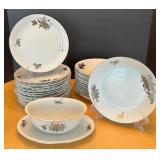 SEYEI China Fine Hand Painted 387 Nagoya Japan Dinnerware Set