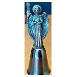 Decorative Collectibles Lot with Silver Bells, Pottery, Crystal, and Figurines