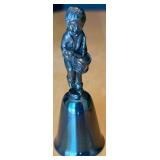 Decorative Collectibles Lot with Silver Bells, Pottery, Crystal, and Figurines