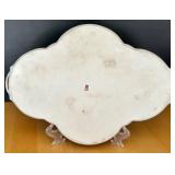 Limoges France Buffalo Hand-Painted Porcelain Tea Set with Serving Tray