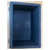 Decorative Bronze-Look Lidded Box with Studded Trim