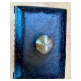 Decorative Bronze-Look Lidded Box with Studded Trim