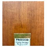 Wooden Oval Serving Tray with Decorative Inlay