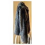 Baciano Faux Fur Striped Jacket Size Small