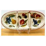 Assorted Italian Ceramic Serving Set with Fruit Tray, Pitcher, Plates and Bowls