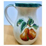 Assorted Italian Ceramic Serving Set with Fruit Tray, Pitcher, Plates and Bowls