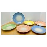 Assorted Italian Ceramic Serving Set with Fruit Tray, Pitcher, Plates and Bowls