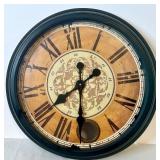 Large Decorative Wall Clock with Roman Numerals