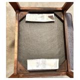 Pair of Mid-Century Modern La-z-boy Upholstered Wood Armchairs