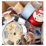 Large Collection of Mixed Holiday and Decorative Ribbon Spools
