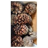 Holiday Decor Collection with Lanterns, Pinecones, Faux Greens, and Bows