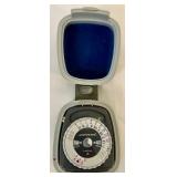 Vintage Camera Bag with Polaroid Spectra SE, Lenses, Flashes, and Photo Frame Collection