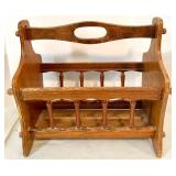 Eclectic Decor Group with Vintage Kettle, Planter Chalice, Stoneware Crock, Eagle Statue, Bamboo Fountain, and Wood Magazine Rack