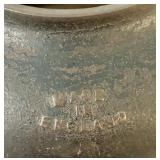 Eclectic Decor Group with Vintage Kettle, Planter Chalice, Stoneware Crock, Eagle Statue, Bamboo Fountain, and Wood Magazine Rack