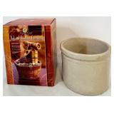 Eclectic Decor Group with Vintage Kettle, Planter Chalice, Stoneware Crock, Eagle Statue, Bamboo Fountain, and Wood Magazine Rack