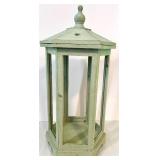 Decorative Home Decor Set with Large Floral Vase, Lantern, and Metal Candle Holder