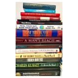 Collection of Assorted Hardcover and Softcover Books Including Health, History, and Reference