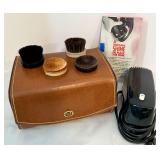 Robinson Power Shoe Shine Kit with Polisher, 4 Brushes, and Case