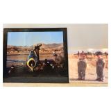 Framed Art Prints: Marilyn Monroe and F-84G Photograph, 