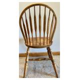 Pair of Wooden Dining Chairs, Windsor and Queen Anne Style