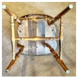 Pair of Wooden Dining Chairs, Windsor and Queen Anne Style