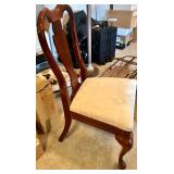 Pair of Wooden Dining Chairs, Windsor and Queen Anne Style