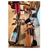 Nordictrack and HealthRider Home Exercise Machines with Digital Monitor, Band Kit, and Dumbbells