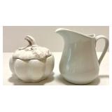 Rosina Bone China Tea Set with Tray and Assorted Creamers