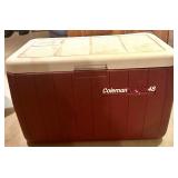 Set of 3 Large Hard-Sided Coolers: Coleman PolyLite 48 and Igloo Cool Roller