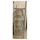 Metal Wire Shelving Unit with Additional Wire Racks and Shelf Liners