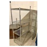 Metal Wire Shelving Unit with Additional Wire Racks and Shelf Liners