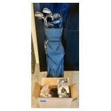 Golf Club Set with Tour/Staff Bag, Pro Tour Electric Putting Cup, and Accessories