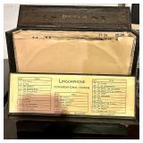 Vintage Linguaphone Conversational Course with Records and Carrying Case