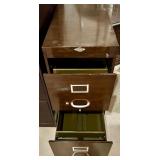 Set of 3 Metal Filing Cabinets by Columbia and Art Metal