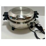 New Era Inc. T-304 Stainless Steel Electric Skillet with Probe Control