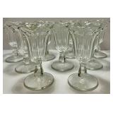Set of 9 Glass Ice Cream Sundae Dessert Cups