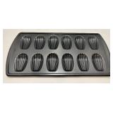 Lot of 3 Nonstick Bakeware Pieces - Cookie Sheet, Madeleine Pan, Popover Pan