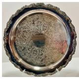 Vintage Silverplated Serving Set with 2 Trays, Punch Bowl, and Salt and Pepper Shakers