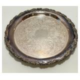 Vintage Silverplated Serving Set with 2 Trays, Punch Bowl, and Salt and Pepper Shakers