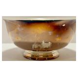 Vintage Silverplated Serving Set with 2 Trays, Punch Bowl, and Salt and Pepper Shakers